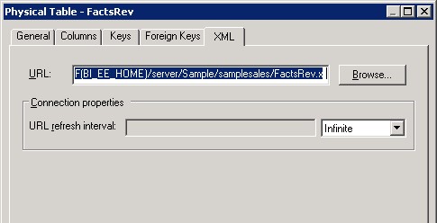 Obiee Physical Table Xml Url