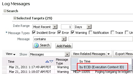 Obiee11g View Related Message By Ecid