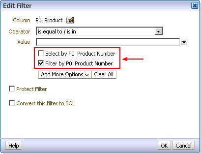 Obiee11g Double Column Filter