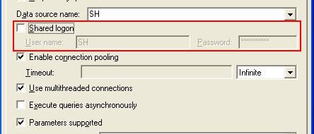 Obiee Connection Pool Shared Logon