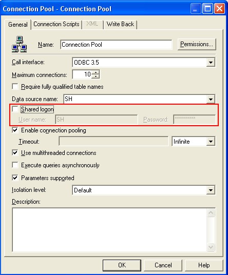 Obiee Connection Pool Shared Logon