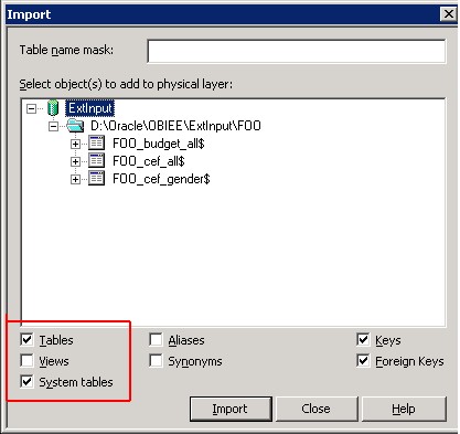 Obiee Import Excel