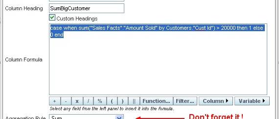 OBIEE - Aggregation rules in Logical SQL with the GROUP BY and BY clause