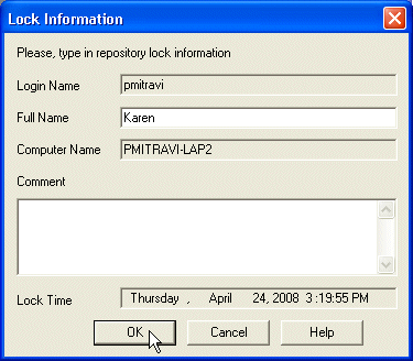 Obiee Repository Checkin Lock Information