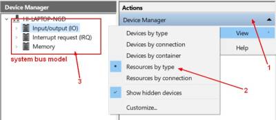 Device Manager System Bus Model