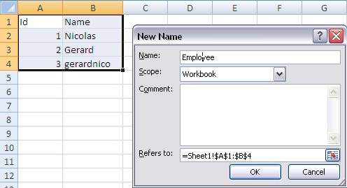 Hs Odbc Excel Define Name