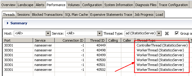 Hdb Thread Stat Systemdb