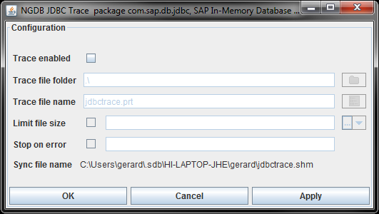 Ngdb Jdbc Trace Package