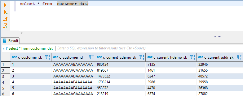 Tpcds Customer Data