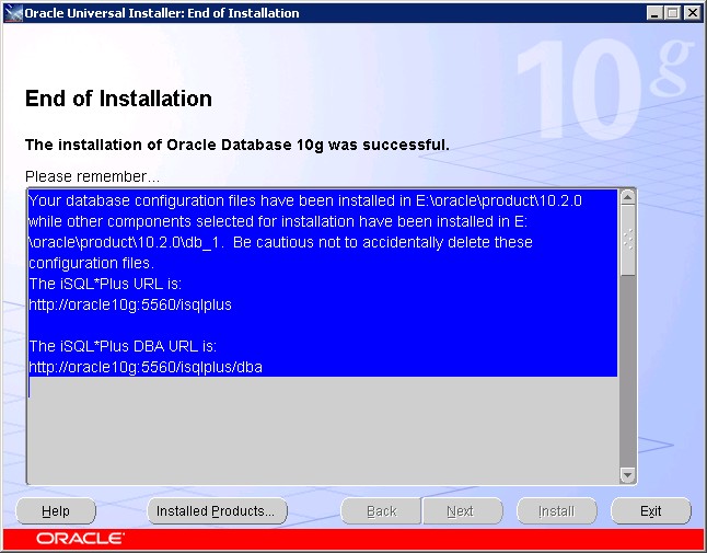 how to install oracle 10g