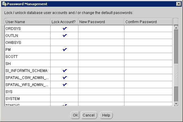 Install Oradb 11g Screen 16 Dbca Pw Management