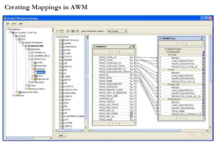 Oracle Awm Mapping