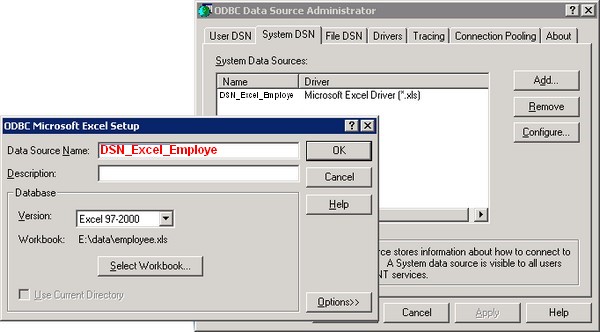Windows Odbc Dsn Excel