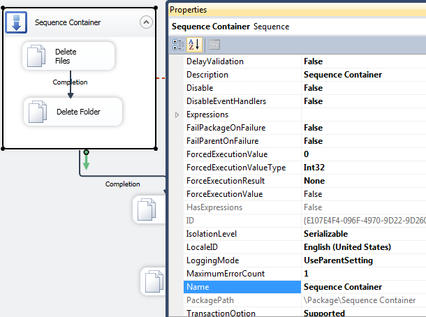 Ssis Sequence Container