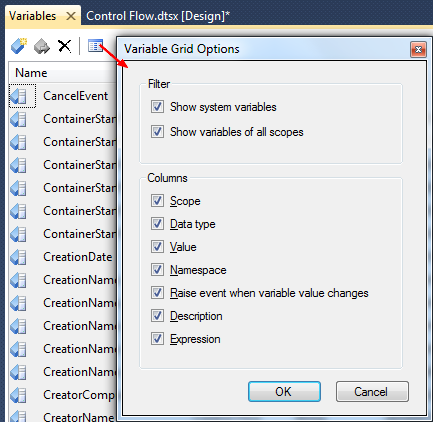 Ssis Variables