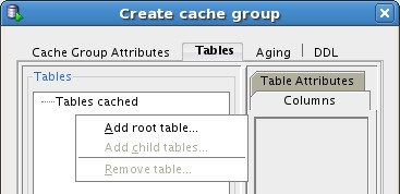 Timesten Cache Group Add Table