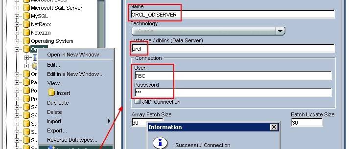 Odi Topology Create Data Server