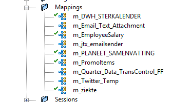Powercenter Version Control Mapping