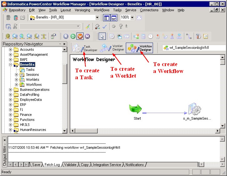 Powercenter Workflow Manager