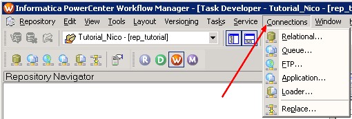 Powercenter Workflow Manager Connections