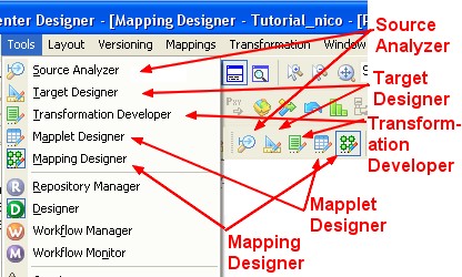 Powercenter Designer Tools