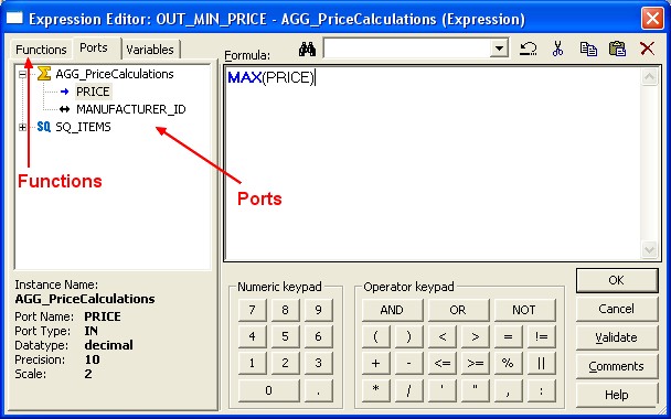 Powercenter Expression Editor