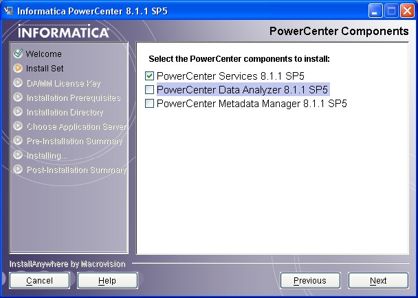 Powercenter Installation Server Patch Uncheck Custom