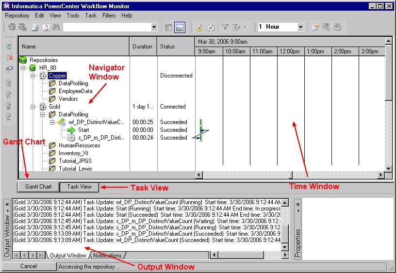 Powercenter Workflow Monitor