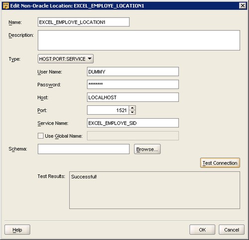 Owb Host Port Service Odbc Connection