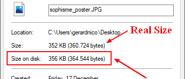 Windows File Properties Size On Disk