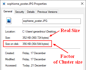 Windows File Properties Size On Disk