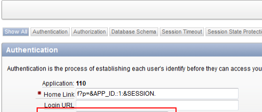 Oracle Apex Application Security Public User