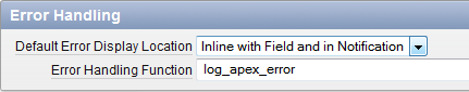 Oracle Apex Error Handling Function Application