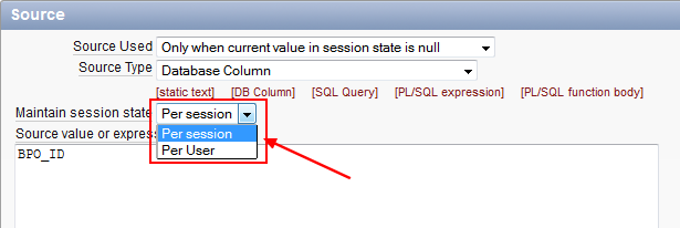 Oracle Apex Session State Scope