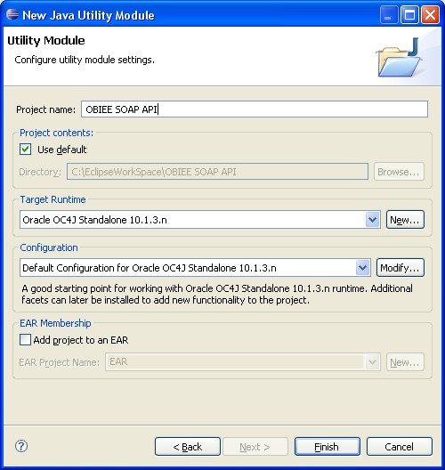 Eclipse New Utility Project