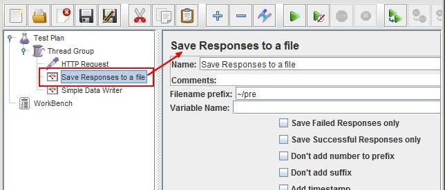 Jmeter Save Response To A File