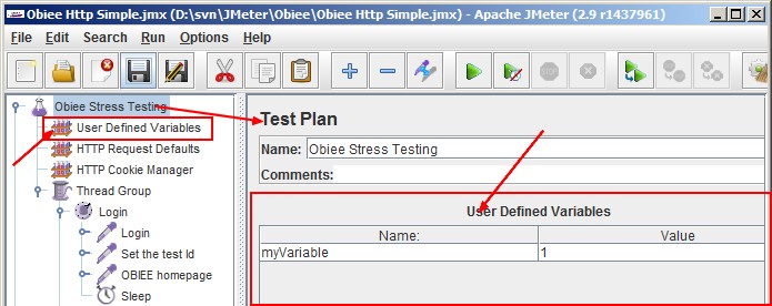 Jmeter Test Plan Variable