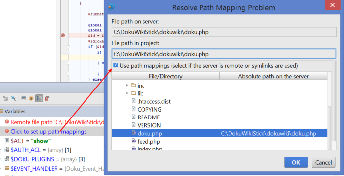 Intellij Map Server Path Local Path