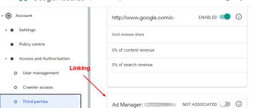Adsense Admanager Auto Linked