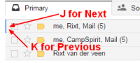 Gmail Converstaion Jk Shortcut