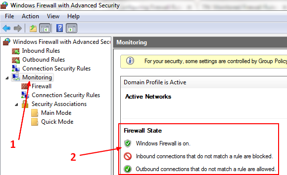 Default Windows Firewall Rule