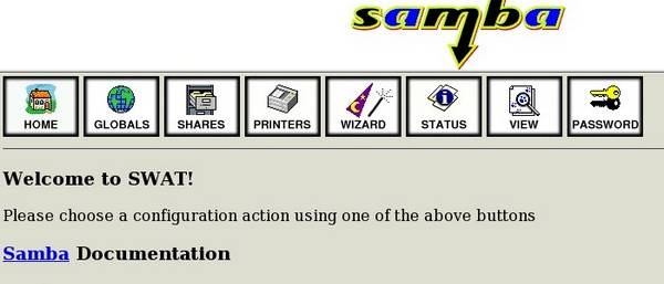 Samba Swat Homepage