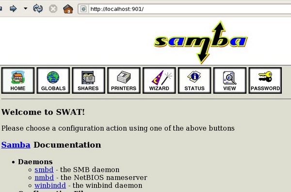Samba Swat Homepage