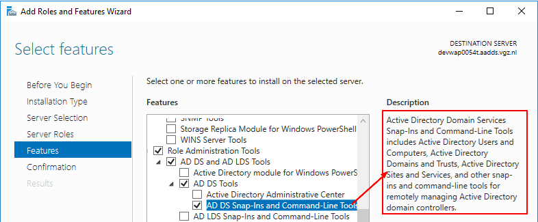 active directory users and computers install