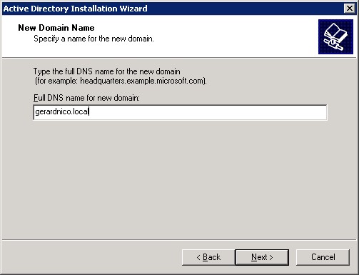 Adsi Installation New Domain Name