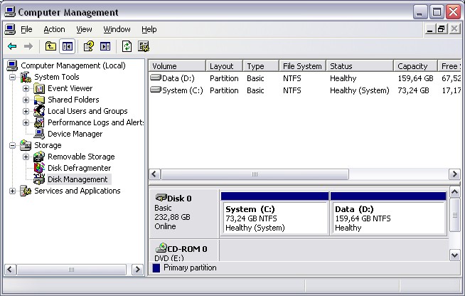 Windows Disk Management