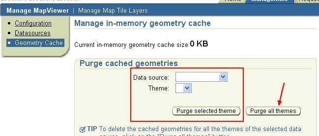 Mapviewer Purge Metadata Geometry