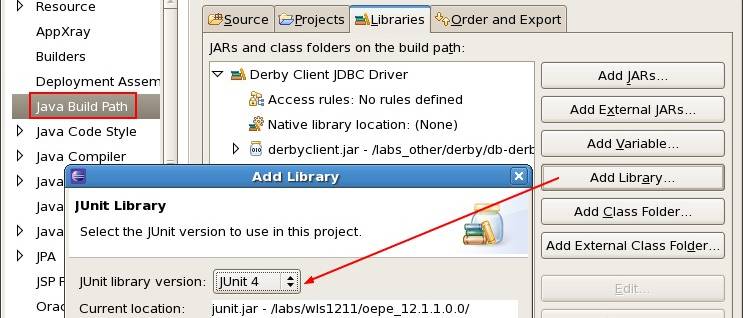 Eclipse Oepe Junit Library