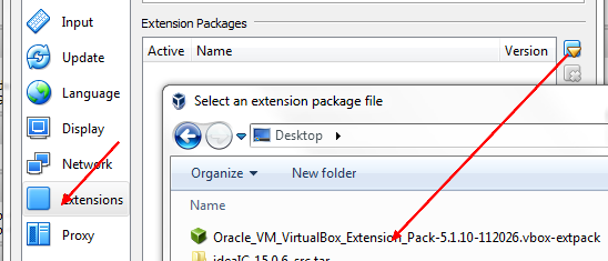 Virtualbox Extension Pack Installation