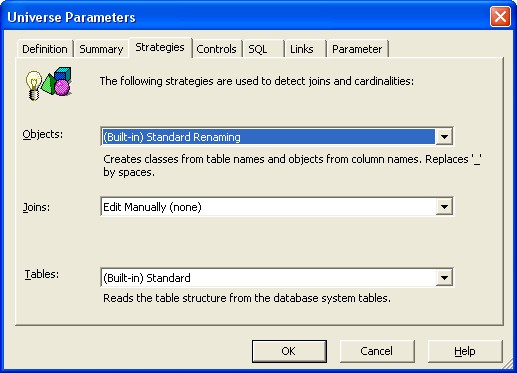 Bobj Univers Parameters Strategies